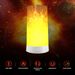 LED Flame Effect Light, Magnetic Flameless Candle Bulb Lamp with 4 Modes, Waterproof USB Rechargeable Flickering Flame Lantern_voghion.com