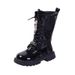 Children's Fashion Autumn/Winter Soft Soled Plus Suede Leather Girls' Princess Boots_voghion.com