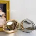 Borsa a mano a forma di conchiglia in metallo con superficie liscia a specchio, borsa da sera per donna, borsa carina da festa in argento e oro, 2024 all'ingrosso_voghion.com