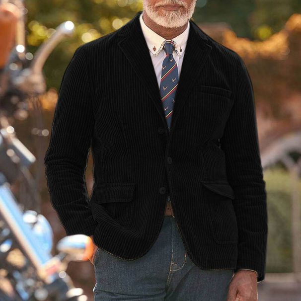 Herrenbekleidung Winter heißer Verkauf Herrenjacken Cord einfarbig heißer Verkauf Anzugjacken für Männer_voghion.com
