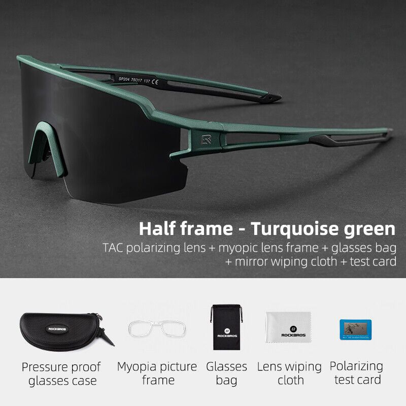 Lunettes de vélo ROCKBROS, lunettes de sport, lunettes de protection, polarisées, UV400, pour le cyclisme sportif_voghion.com