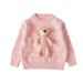 Mädchen-Bär-Pullover, kleine Mädchen-Prinzessin, stilvoller Pullover_voghion.com