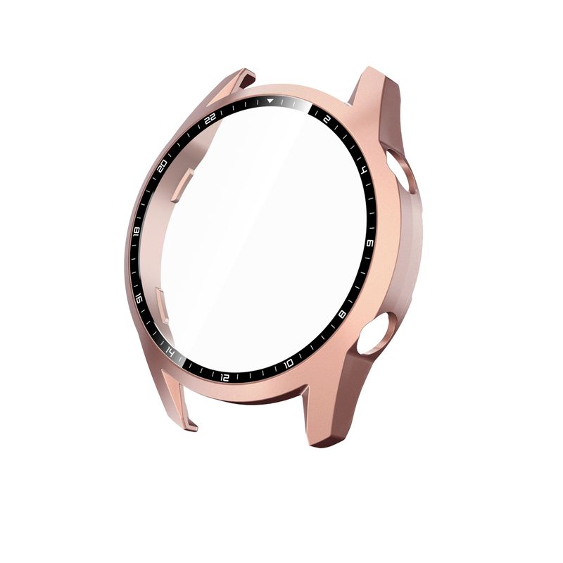 2 en 1 étui de protection en verre trempé pour Huawei Watch GT2 46mm protecteur d'écran pare-chocs pour Huawei Watch GT 2 46mm coque de couverture_voghion.com