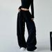 Women's Casual Jogger Pants High Waist Wide Leg Lounge Pants With Pockets Soft Polyester Workout Sweatpants Streetwear Fashion_voghion.com