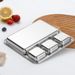 Bento-Teller aus Edelstahl 304 – Sushi-/Sashimi-Tablett mit mehreren Fächern und Abschnitten für Dip-Saucen_voghion.com