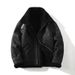 Men's Winter Fleece-Lined Jacket – Slim Fit Windproof Coat (Black, Sizes M-5XL)_voghion.com