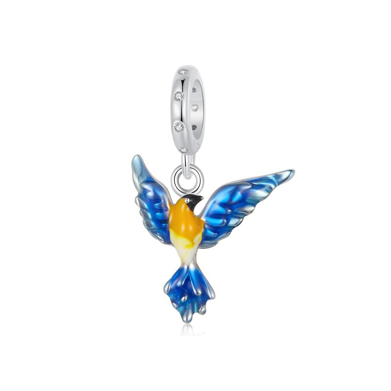 Bird Pendant Charm Sterling Silver Charm_voghion.com