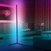 2-pack moderne LED-hoekvloerlamp, 56 inch, RGB-kleurverandering, afstandsbediening, muzieksynchronisatie via app voor slaapkamer en gameroom_voghion.com