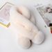 Korean version autumn and winter warm rabbit plush two tube thick fur ball solid color trendy women's scarf_voghion.com