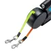 3m Retractable Rotating Pet Leash For 2 Dogs Multifunctional Double Rope Leashes With Flashlight And Poop Bag Box_voghion.com