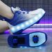 Heelys Rechargeable Light-Up Shoes LED Light Children Adult Roller Skates With Wheels Rotating Button_voghion.com