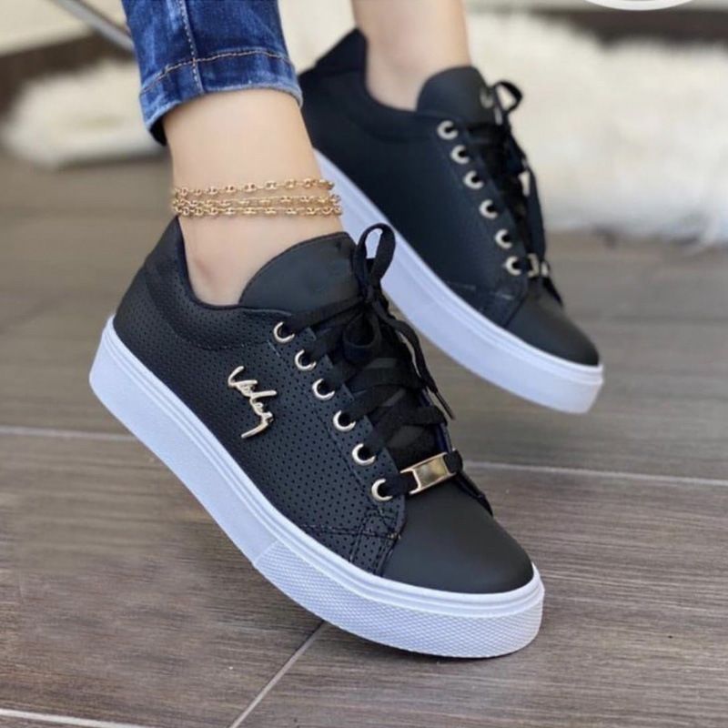 Zapatos de mujer, primavera y verano, nuevos, talla grande, para las cuatro estaciones, informales, tacón medio, caña baja, punta redonda, color liso, tacón de plataforma_voghion.com