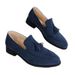 Brand Design Men Suede Leather Shoes Moccasins Purple Tassel Pointed Men's Loafers Vintage Slip-on Casual Men Social Dress Shoe_voghion.com