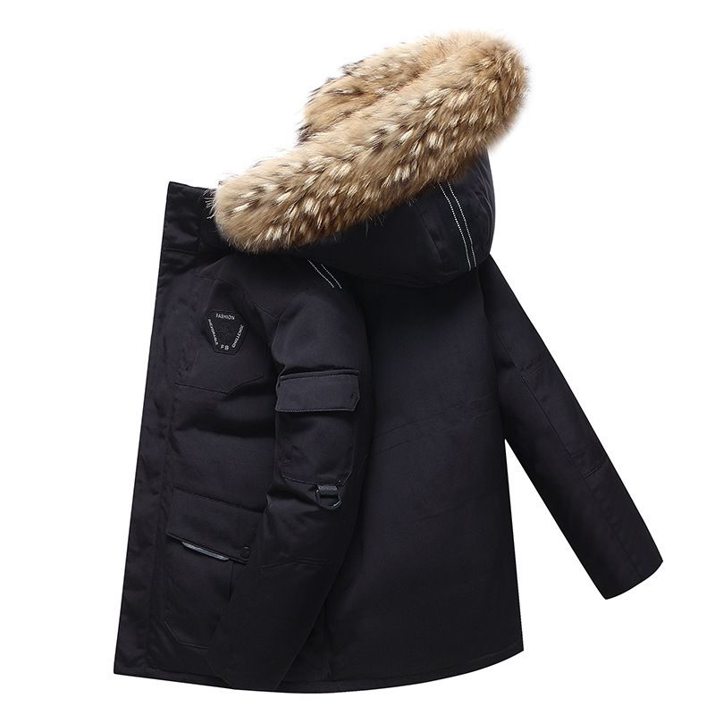 Herenkleding Heren winter dikke fleece capuchon katoenen jas stijl casual heren warme katoenen jas_voghion.com