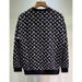 Herrenbekleidung Herbst und Winter Jacquard Sweatshirt Herren Frühling und Herbst Koreanische Version des neuen Rundhalsausschnitt Loose Top Chic Hong Kong Style Trend_voghion.com
