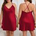 Damen Nachtwäsche Plus Size Hosenträger Nachthemd Weiblicher Sommer Neue Fette Mm Einfarbige Eisseide Nachthemd_voghion.com