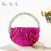 Dai Ni Xi Borsa a mano piccola in pelle da donna, mini borsa da sera con strass, pochette, borsa per soldi 250312_voghion.com