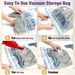 Vacuum Compression Storage Bags Set With Pump Space Saver For Clothes Blankets Quilts Travel Home Dorm Organization Essential_voghion.com