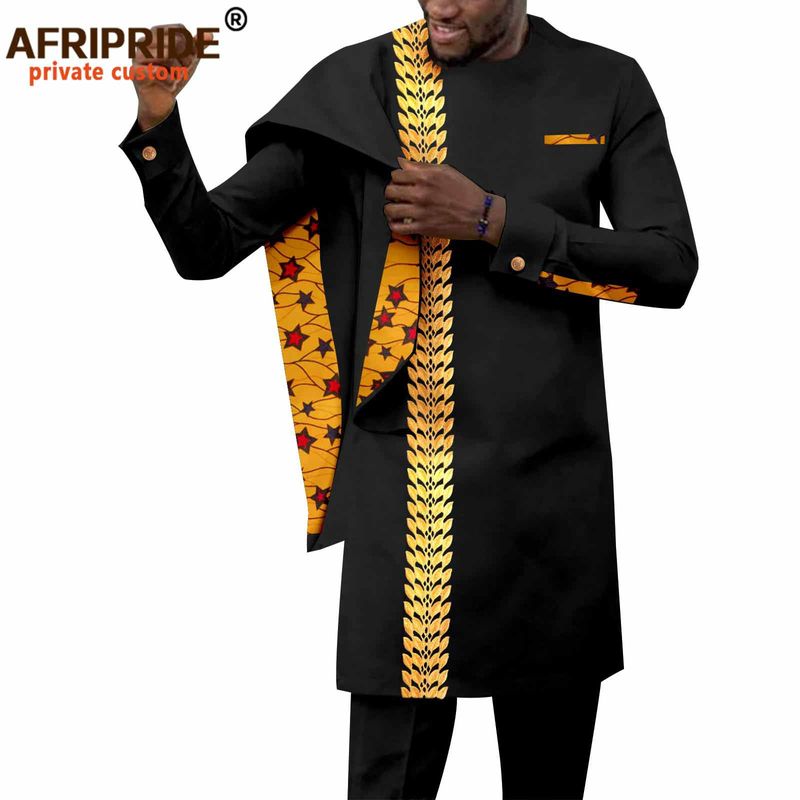 Ropa de hombre Traje casual de hombre africano._voghion.com