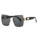 New generous frame Sunglasses Fashion frameless women's sunglasses Trend Versatile sun visors M591_voghion.com