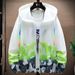 New ultra-thin breathable ice silk summer men's sun protection pattern gradient windbreaker cardigan jacket_voghion.com