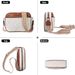 Op Lager Grousshandel nei Damen Multi-Reissverschluss kleng Gréisst Crossbody Tasche breet Schëllerriemen Handy Portemonnaie PU Schëllertasche_voghion.com