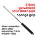 Solid Stick, Metal Self-defense Whip, Car-mounted Stainless Steel Alloy Telescopic Three-section Portable Dog Stick Galvanized_voghion.com