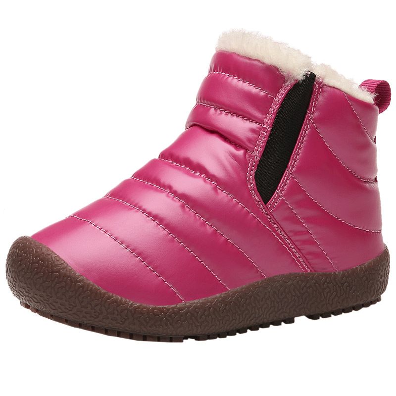 Kinderschuhe Baumwolle verdickt Wandern Plus Samtstiefel Großhandel wasserdicht Schnee_voghion.com
