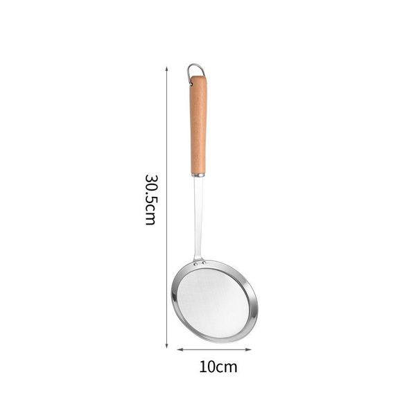 304 Stainless Steel Grease Mesh Separator Oil Strainer Juice Filter Spoon_voghion.com