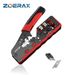 Zoerax Catsh RJ45 Crimp Tool Compatible For Catsh/sha/6/5e Ethernet Cable With Cut/Strip Multi-function Crimper With Spare_voghion.com