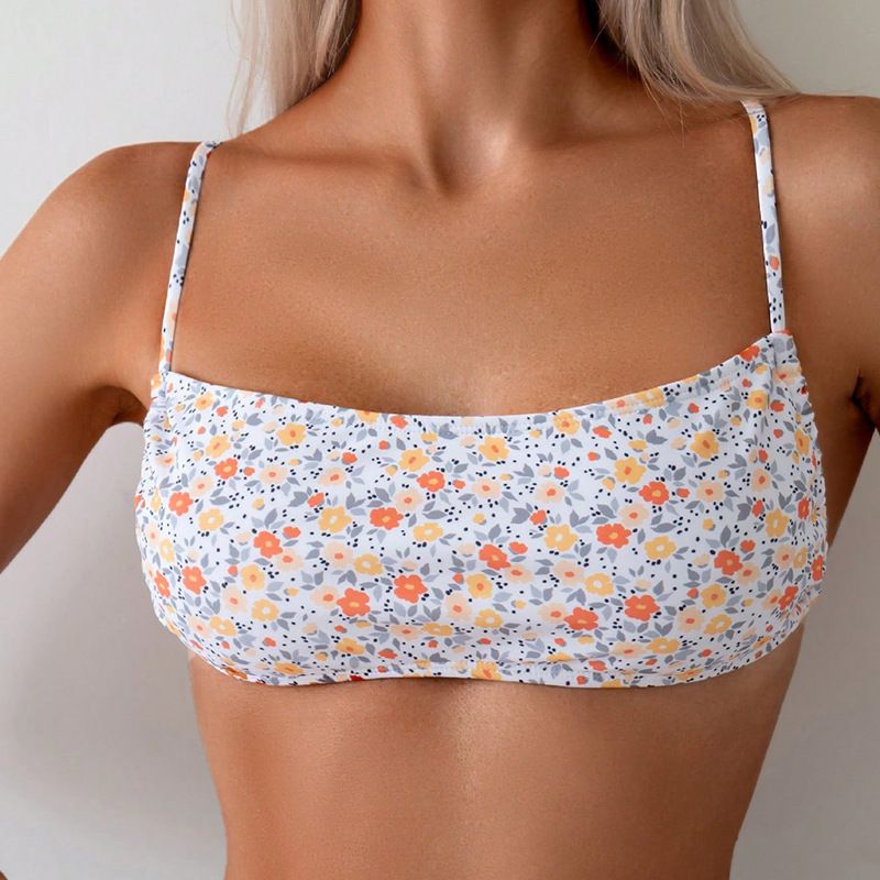 Women's Clothing Printed Bikini Swimsuit Female Sexy Bikini Hot Spring Swimsuit Suspender Top_voghion.com