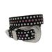 Glinsterende riem met strasssteentjes voor dames - Punk-stijl tailleriem met studs en gesp, modieuze en stijlvolle accessoire voor jeans, jurken en meer_voghion.com
