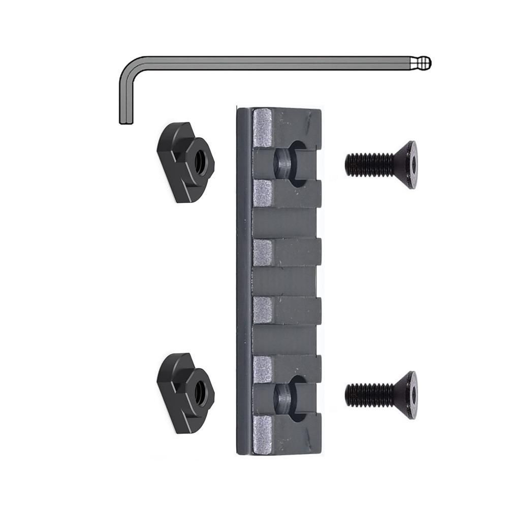 Single Keymod Picatinny Rails Set 3 5 7 9 11 13 Slot With 13 T-Nuts & 13 Screws, 3 Allen Wrench- Black_voghion.com