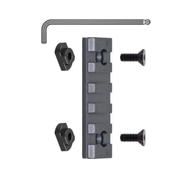 Single Keymod Picatinny Rails Set 3 5 7 9 11 13 Slot With 13 T-Nuts & 13 Screws, 3 Allen Wrench- Black_voghion.com
