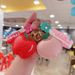 New Creative Fruit Leather Internet Celebrity Keychain Cute Couple Bag Car Key Exquisite Fashion Small Pendant_voghion.com
