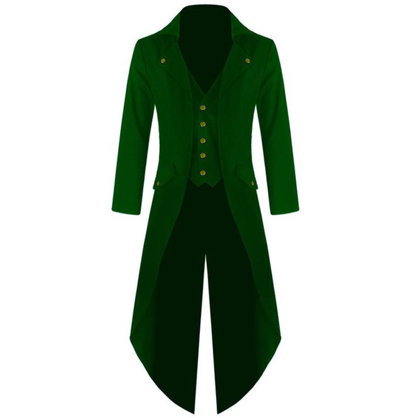 Manteau à manches longues pour hommes, devant court, dos long, BC7928_voghion.com