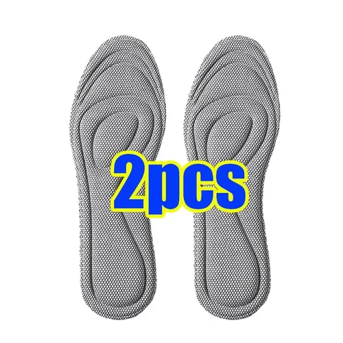 4Pcs Memory Foam Orthopedic Insoles For Antibacterial Deodorization Sweat Absorption Insert Sport Shoes Running Pads_voghion.com