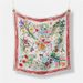 Versione coreana della sciarpa quadrata in seta con simulazione di fiori freschi, protezione solare esterna estiva, scialle con aria condizionata_voghion.com