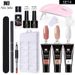 Nail Glue 15ml Nail Extension Glue Set Nail Mold Double Headed Brush Nail Crystal Extension Glue Set Phototherapy Gel_voghion.com