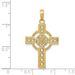 14k Diamond-cut Celtic Cross Pendant_voghion.com