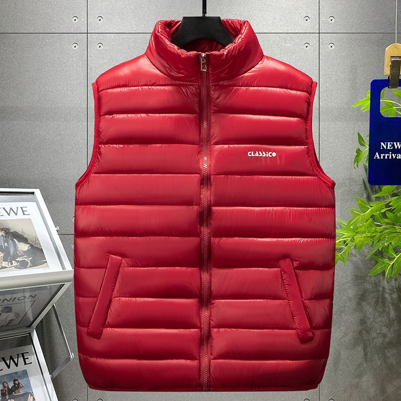 Gilet en coton à col montant pour homme_voghion.com