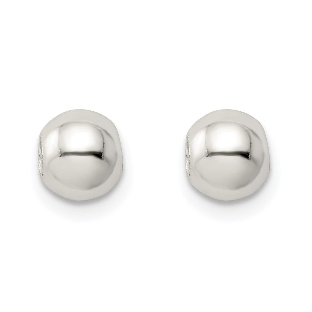 Sterling Silver Polished Two Piece Bead Set_voghion.com