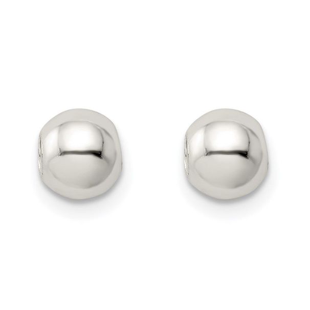 Sterling Silver Polished Two Piece Bead Set_voghion.com