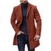 Wollmantel für Herrenbekleidung, mittellange Windjacke aus Wolle in mehreren Farben und Größen_voghion.com