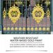 Jakehoe Weather-Resistant Water-Based Gold Paint, Metal-Resistant Water-Based Gold Paint For Decorative Roman Columns Outdoor Gold Foil Paint_voghion.com