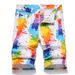 2024 Summer New Vibrant Casual Digital Print Candy Stretch Denim Shorts For Men_voghion.com