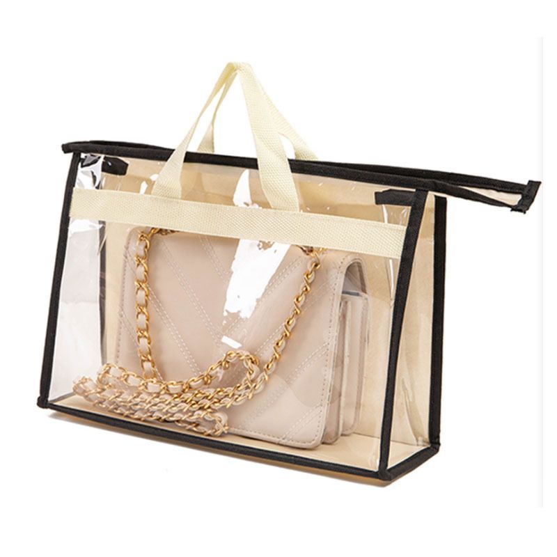 Borsa antipolvere, borsa da appendere, borsa trasparente, antiumidità e traspirante, borsa in pelle, custodia protettiva in PVC, borsa da appendere, artefatto di stoccaggio_voghion.com