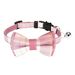 Collare per cani e gatti con campanellino a fiocco in tessuto scozzese britannico e cinturino per il collo_voghion.com