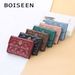 Boiseen new women's card bag version embossed multi-card slot accordion coin purse small buckle wallet wholesale_voghion.com