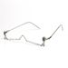Style Lower Half Frame Glasses For Women With Diamonds Without Lenses Water Drop Pendant Rhinestones Decorative Dot Diamond Handmade Glasses Frame_voghion.com